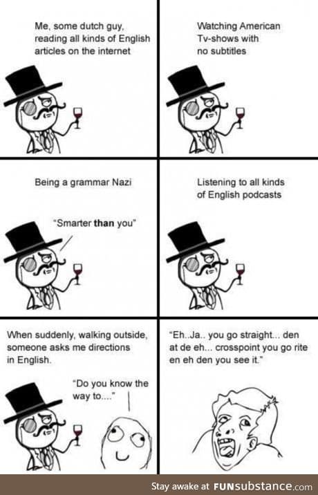 English sucks when speaking