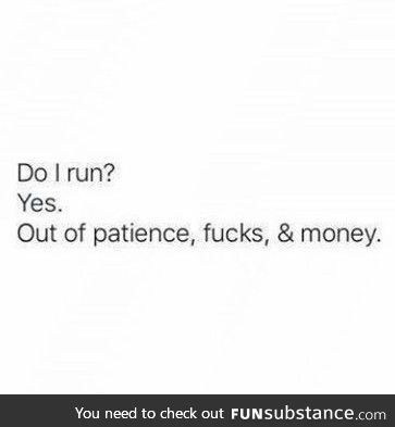 I hate running.