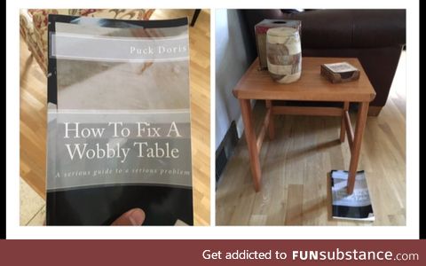 How to fix a wobbly table