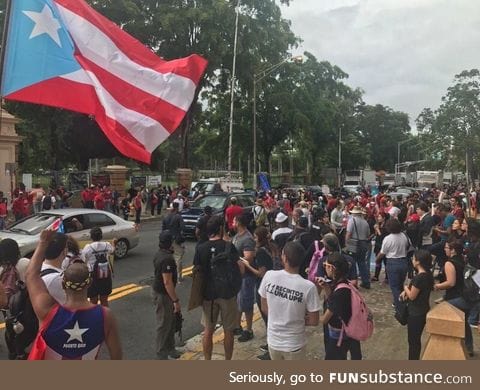 National strike today in Puerto Rico due to its severely corrupted government