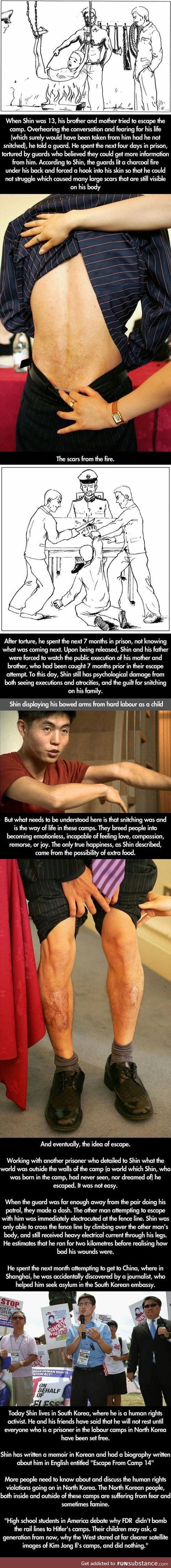 North Korean labor camp sirvivor