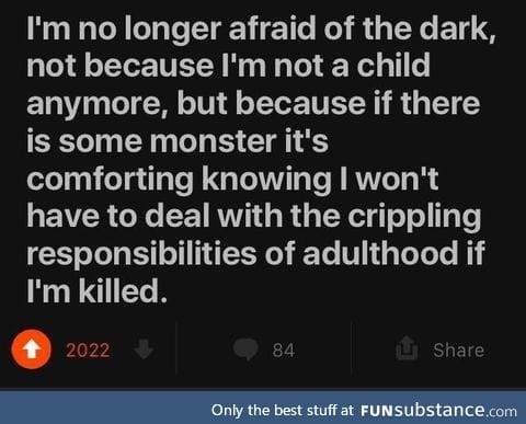 Afraid of the dark