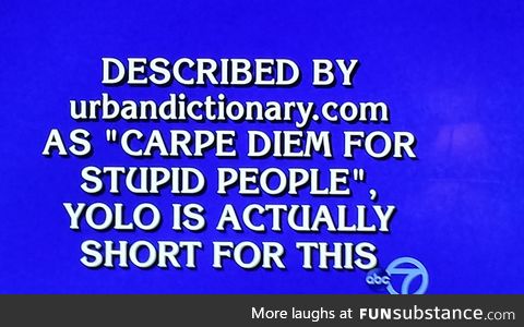 This is why you should always record Jeopardy