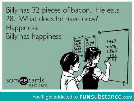Bacon and Happiness