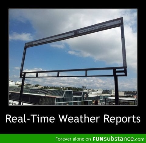 Real-time weather reports