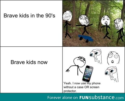 Brave kids then and now