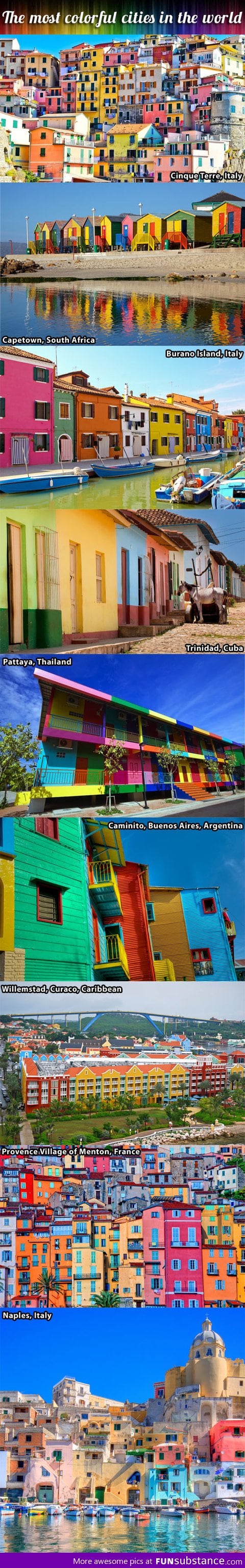 The most colorful cities in the world