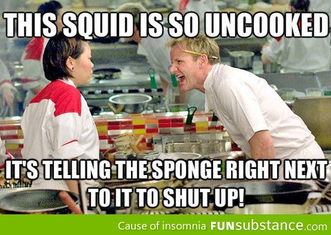Uncooked squid