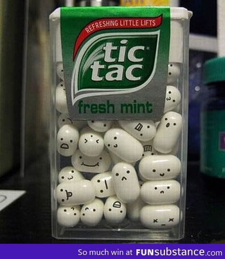 Tic Tac faces