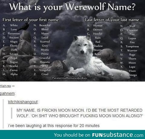 Werewolf name