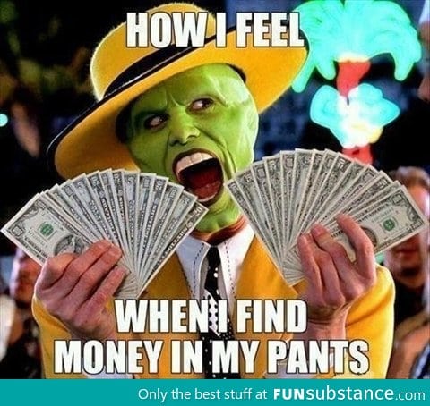 Finding money in pockets