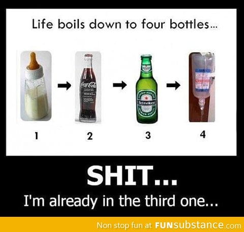 Life boils down to four bottles