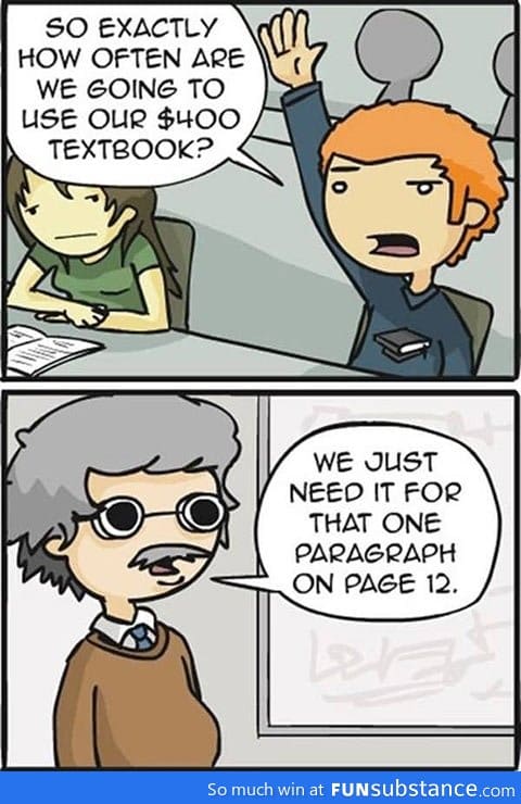 College textbooks in a nutshell