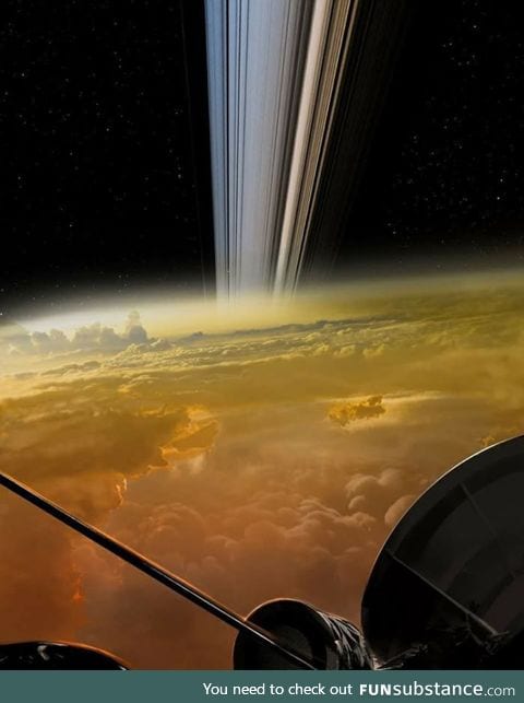 The Cassini spacecraft, delivering the closest images of Saturn in history