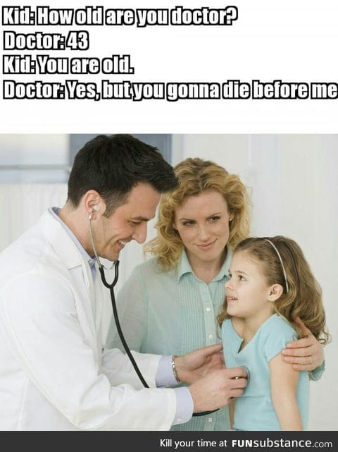 Conversation with doctor and kid