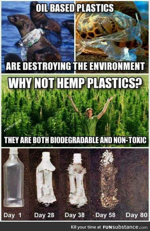 Hemp plastic