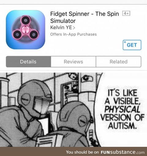 Seriously? A fidget spinner app?