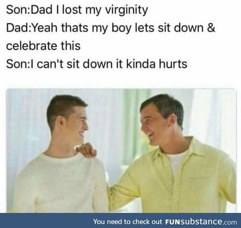Lost his virginity