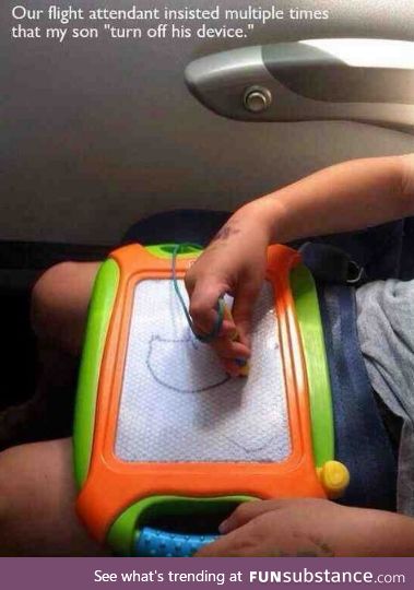 Those dang Etch a Sketches, always crashing planes