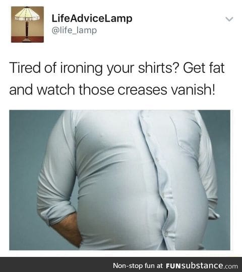 Fat people must be smiling