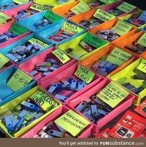 Music being sold on the streets of Mexico