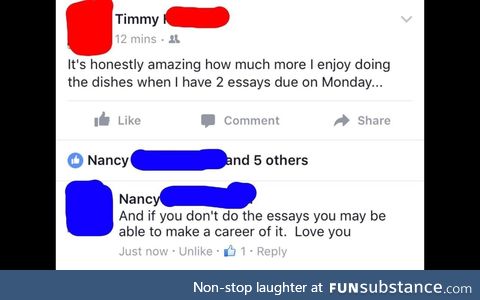 Timmy's grandma throws mad shade