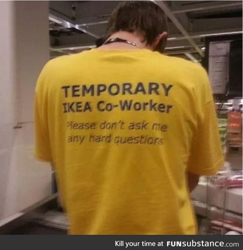 Ikea keeping it real :)