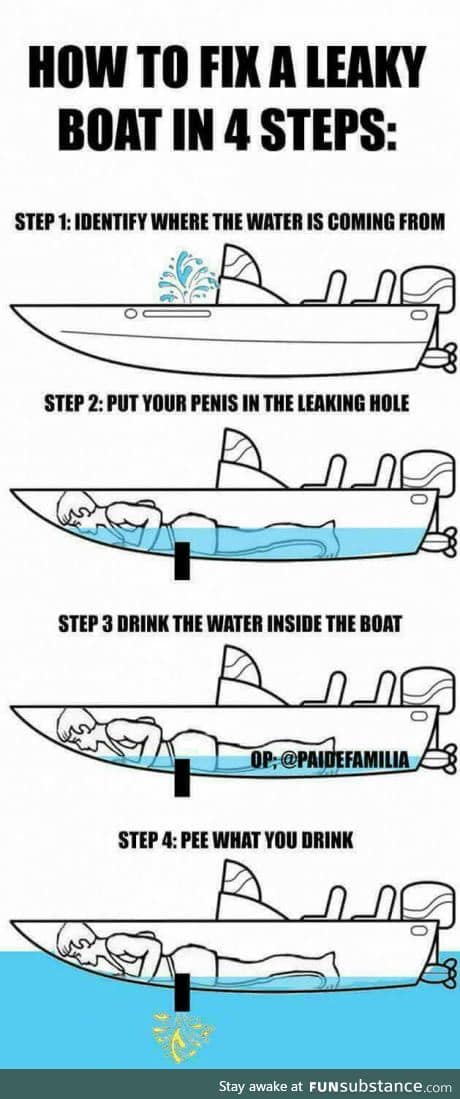 Have you got a leak in your boat?