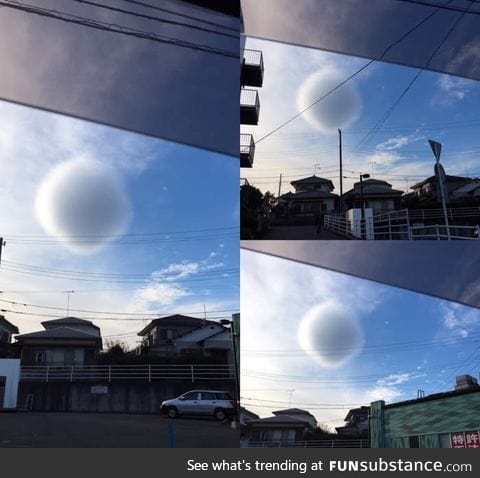 Spherical cloud in Japan