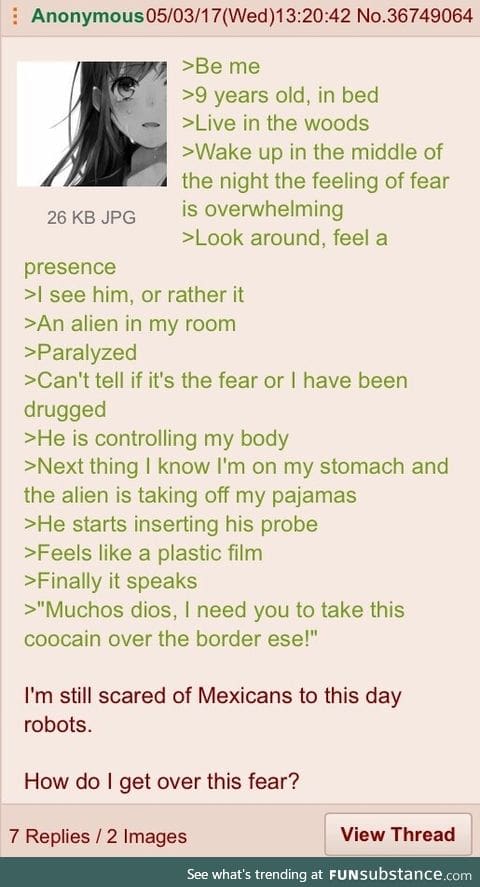 Anon's close encounter of the third kind