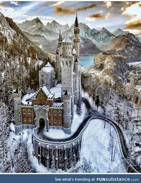 Neuschwanstein Castle in Bavaria, Germany