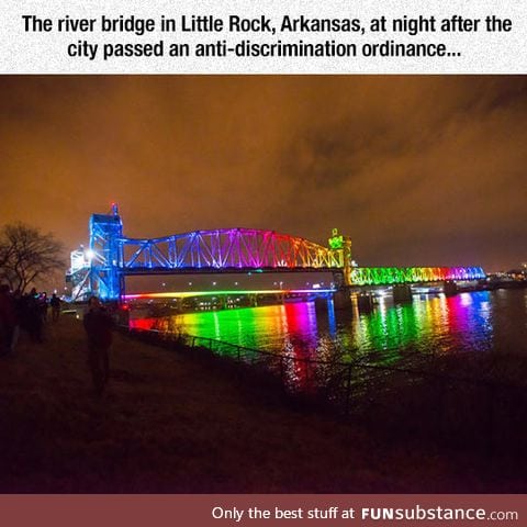 Spectacular rainbow bridge