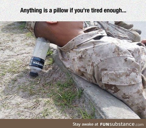 Marines can sleep anywhere