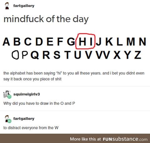 Poor alphabet