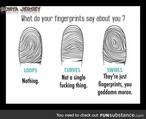 What your fingerprints say about you