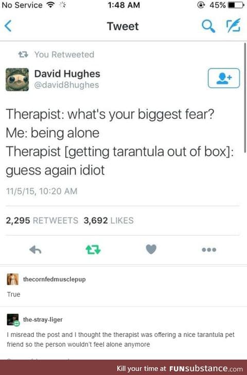 Therapist never worked for me