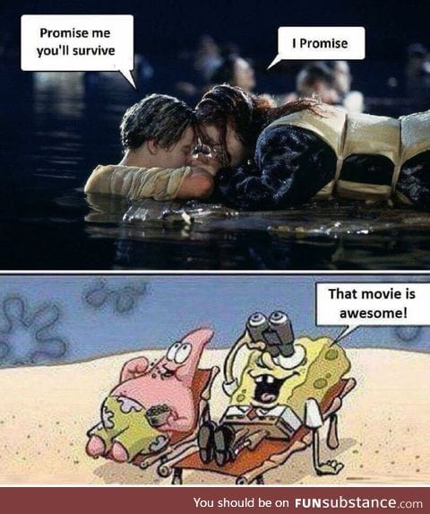 After movie in the deap sea with spongebob