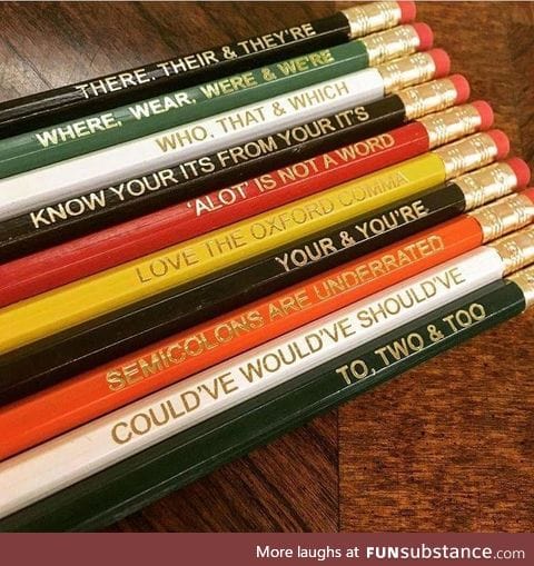 Grammar pencils