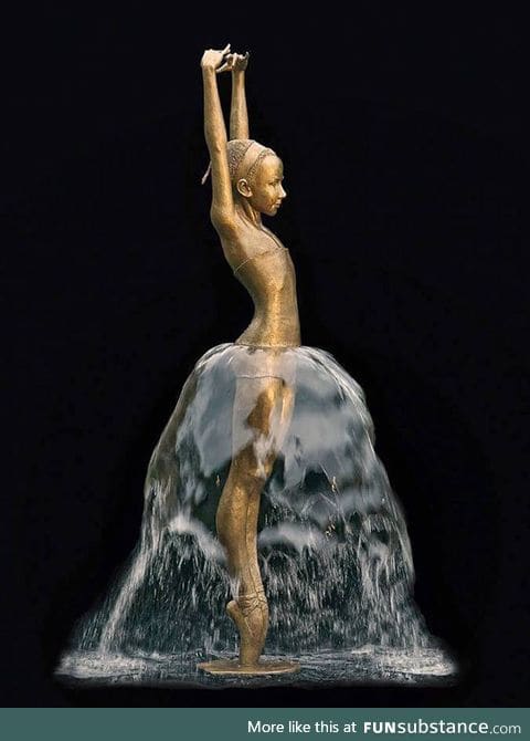 Water dress statue