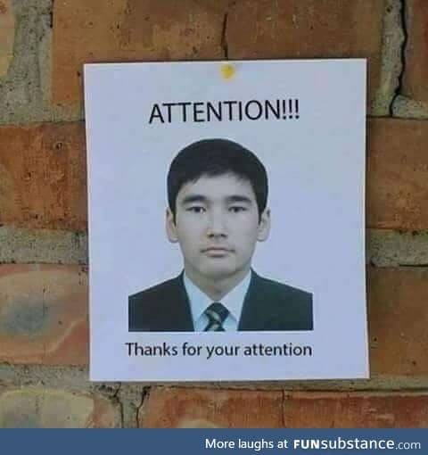 Attention!