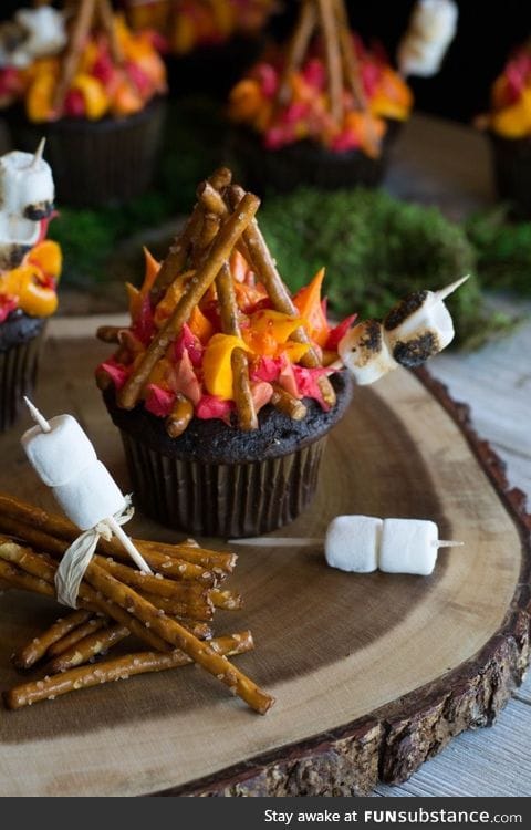 Campfire cupcakes!