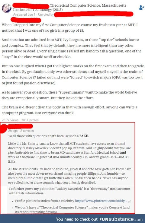 Fake Quora user pretends to be an MIT alum