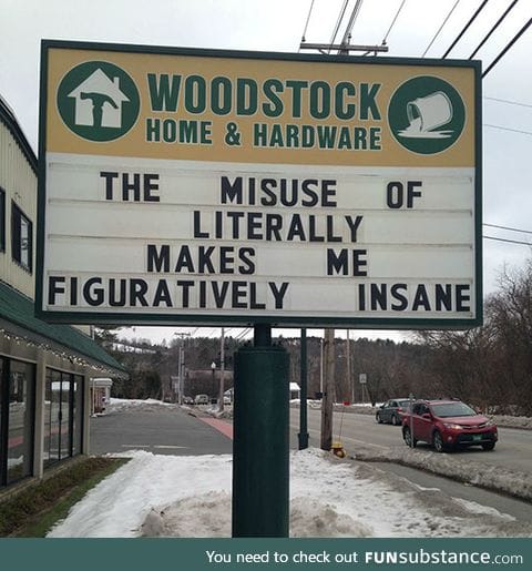 Misuse of the word