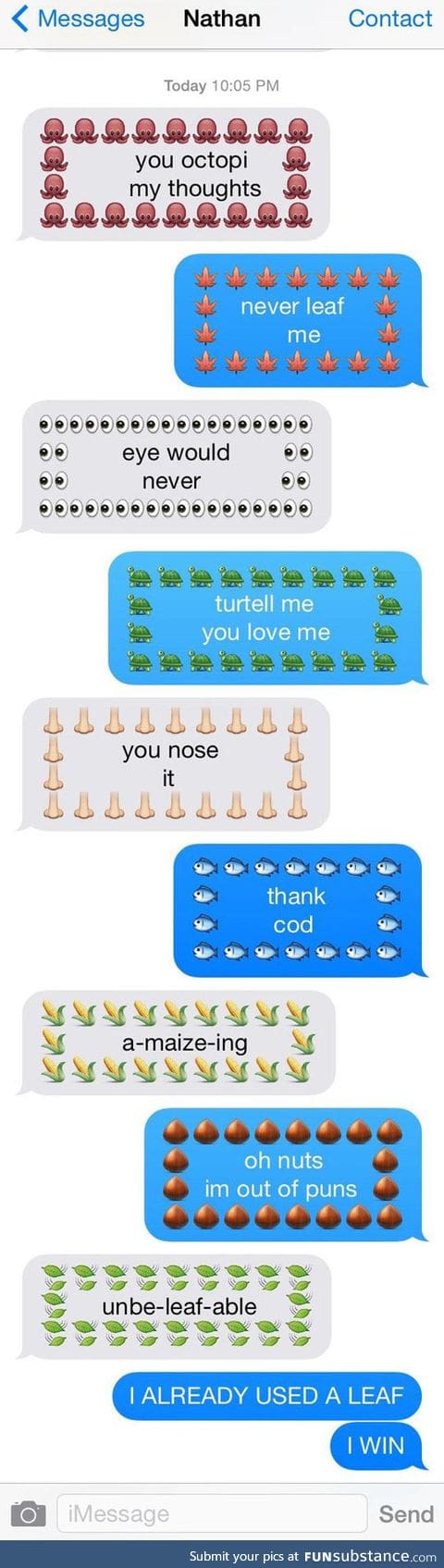 Texting puns