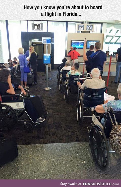 Meanwhile in a florida airport