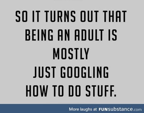 What being an adult is like