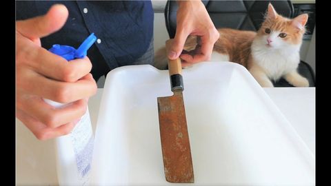 Polishing a Rusty Knife