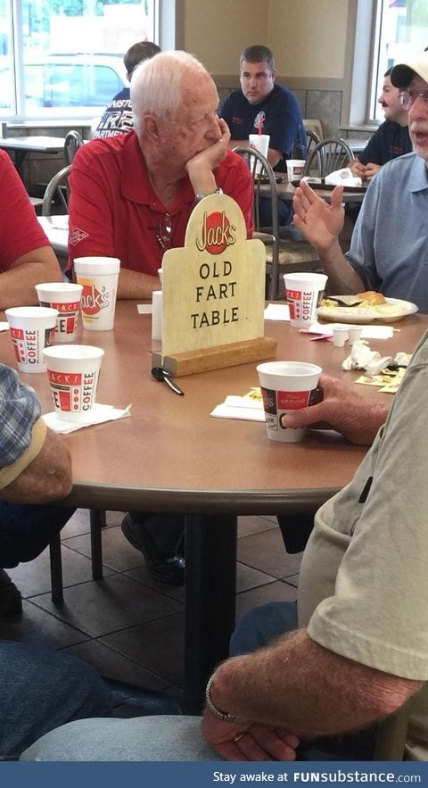 These guys sit at this table every morning