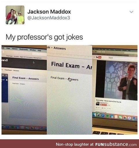 Professor pranks