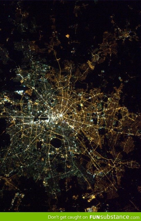 East/West Berlin from space